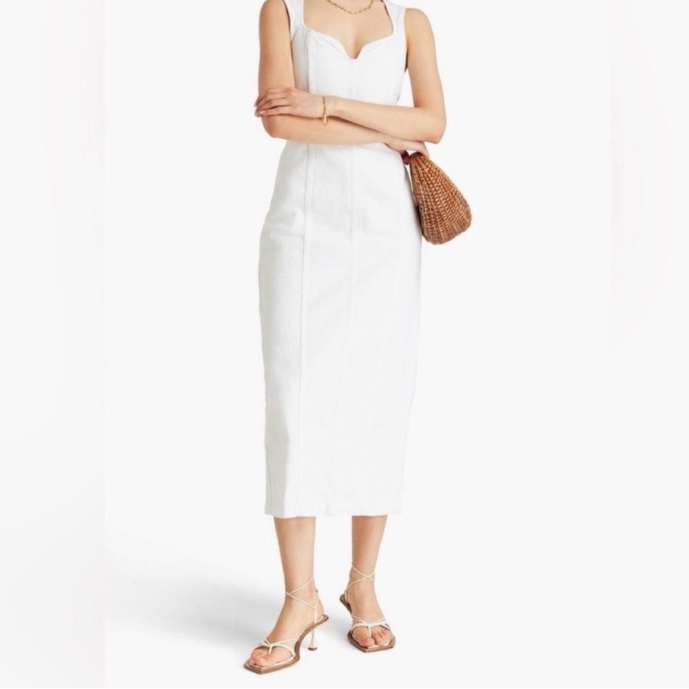 Mara Hoffman Indya Tie Dye Denim Midi Dress